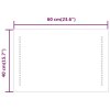 Koupelnové zrcadlo s LED osvětlením 60x40 cm 151725