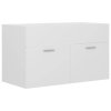 Skříňka se zápustným umyvadlem bílá kompozitní dřevo 3071279
