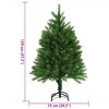 Umělý vánoční stromek s realistickým jehličím 120 cm zelený 284328