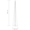 Vánoční stromek kužel 752 modrých LED diod 160 x 500 cm 328725