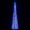 Akrylový dekorativní světelný LED kužel modrý 120 cm 328965