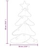 Silueta vánočního stromku se 144 LED 88 x 56 cm 343288