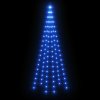 Vánoční stromek na stožár 108 modrých LED diod 180 cm 343520