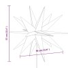 Svítící vánoční hvězda s hrotem a LED skládací bílá 57 cm 356191