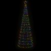 LED vánoční stromek s hroty 570 barevných LED 300 cm 358106