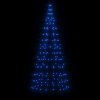 LED vánoční stromek na stožár 200 modrých LED diod 180 cm 358111