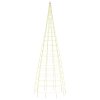 LED vánoční stromek na stožár 550 teplých bílých LED diod 300cm 358112