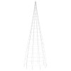 LED vánoční stromek na stožár 550 teplých bílých LED diod 300cm 358112