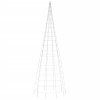 LED vánoční stromek na stožár 550 studených bílých LED 300 cm 358113