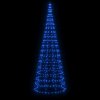 LED vánoční stromek na stožár 550 modrých LED 300 cm 358115