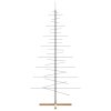 Kovový vánoční stromeček s dřevěnou základnou černý 210 cm 4018961