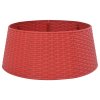 Kryt na stojan vánočního stromku červený Ø 56 x 23 cm plast 4019952