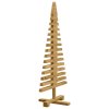 Dřevěný vánoční strom Hnědá 90 cm Masivní borovicové dřevo 42016698