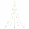 LED vánoční stromeček se zemními hroty Teplá bílá 306 cm kov 42018741