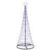 LED vánoční strom s stojanem Modrá 71 x 71 x 184.5 cm kov 42018781