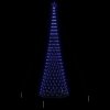 LED vánoční strom s stojanem Modrá 160 x 160 x 500 cm kov 42018797