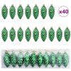 Vánoční koule z borových šišek 40 pcs Zelená Plast 42018896
