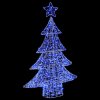 Vánoční stromeček s 100 LED diodami Modrá 122 cm Akryl 42018975