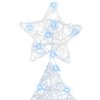 Vánoční stromeček s 160 LED diodami Studená bílá 151 cm Akryl 42018978