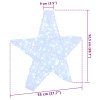 3D hvězda s 50 LED diodami Studená bílá 55 x 53.5 x 10 cm Akryl 42019099