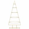 Kovový vánoční stromeček Zlatá 125 cm Práškově lakovaná ocel 42019153