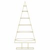 Kovový vánoční stromeček Zlatá 148 cm Práškově lakovaná ocel 42019154