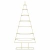 Kovový vánoční stromeček Zlatá 180 cm Práškově lakovaná ocel 42019155