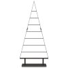Kovový vánoční stromeček s stojanem Černá 125,5 cm Ocel 42019171