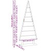Kovový vánoční stromeček s stojanem Černá 125,5 cm Ocel 42019171