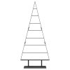 Kovový vánoční stromeček s stojanem Černá 150 cm Ocel 42019172