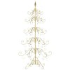 Kovový vánoční stromeček Zlatá 150 cm Práškově lakovaná ocel 42019183