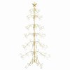 Kovový vánoční stromeček Zlatá 180 cm Práškově lakovaná ocel 42019184