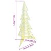 Vánoční stromeček s 240 LED diodami Teplá bílá 180 cm PET 42019216