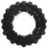 Vánoční koulové věnce 2 pcs Černá 33 x 33 x 7 cm Polystyren 42019678