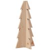 Dřevěný vánoční stromeček na ozdoby 49 cm masivní borové dřevo 858174