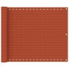 Balkonová zástěna oranžová 75 x 500 cm HDPE 311018