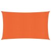 Plachta proti slunci 160 g/m² obdélník oranžová 4 x 7 m HDPE 311685