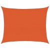 Plachta proti slunci 160 g/m² obdélník oranžová 6 x 7 m HDPE 311689