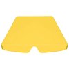 Náhradní stříška na zahradní houpačku žlutá 150/130 x 105/70 cm 312104