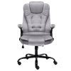 Kancelářská židle světle šedá samet 20570
