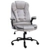 Kancelářská židle světle šedá samet 20570