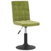Otočné jídelní židle 4 ks světle zelené samet 3089291