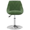 Otočné jídelní židle 6 ks tmavě zelené samet 3088772