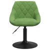 Otočné jídelní židle 4 ks světle zelené samet 3088793