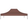 Střecha k party stanu 4,5 x 3 m hnědá 270 g/m² 315371