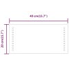 Koupelnové zrcadlo s LED osvětlením 20x40 cm 3154043