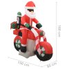 Vánoční nafukovací Santa Claus na motorce s LED IP44 160 cm 289304