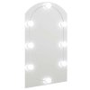 Zrcadlo s LED světly 70 x 40 cm sklo obloukové 3102977