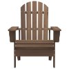 Zahradní židle Adirondack se stolkem masivní jedle hnědá 315921