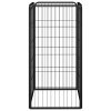 Ohrádka pro psy 4 panely černá 50 x 100 cm práškovaná ocel 171793